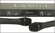 QTX Sound 2-CHANNEL UHF WIRELESS HANDHELD MICROPHONES (x2) SYSTEM: Speed Music